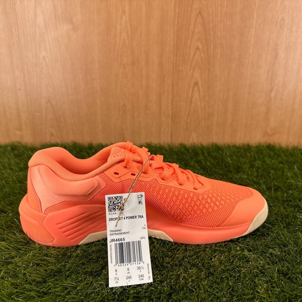 adidas Dropset 4 Power Beam Orange Lucid Orange Training JR4665 Women's Size 7.5 - Picture 7 of 7